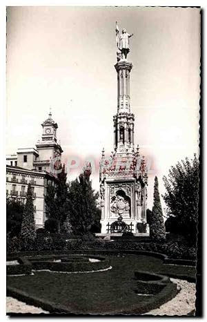 Bild des Verkufers fr Carte Postale Ancienne Madrid Monumento a Colon zum Verkauf von CPAPHIL