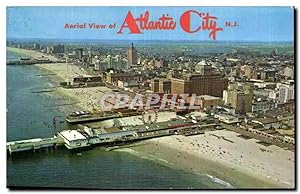 Carte Postale Ancienne Aorial View of Atlantic City