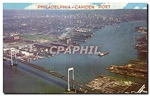 Carte Postale Ancienne Philadelpha Camden Port