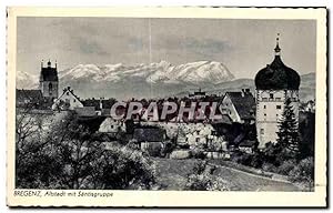 Carte Postale Ancienne Bregenz Altstadt mit Santisgruppe