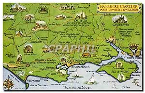 Seller image for Carte Postale Semi Moderne Hampshire & Parts of Dorset Somerset & Wiltshire for sale by CPAPHIL