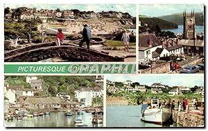 Carte Postale Ancienne Falmouth Fowey Polperro St. Mawes