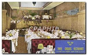 Bild des Verkufers fr Etats Unis - USA - New York City - Three Crowns Restaurant - 12 East 54th Street - Native Swedish Cuisine - Carte Postale Ancienne zum Verkauf von CPAPHIL