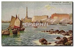 Image du vendeur pour Carte Postale Ancienne Bateau Petrole Hahn le tresor des Cheveux Port de Genes italie Italia mis en vente par CPAPHIL