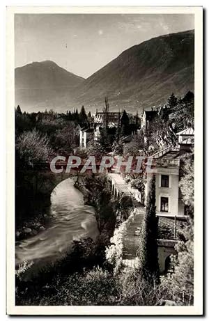 Carte Postale Ancienne Merano Passeggiata Gilf Foto Wassermann Merano