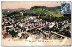 Bild des Verkufers fr Carte Postale Ancienne La Bourboule Panoram ou de la Rcche des Fees Pan ramic taken from the Rock of the a Fees zum Verkauf von CPAPHIL