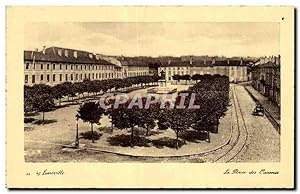 Carte Postale Ancienne Luneville La Place des Carmes