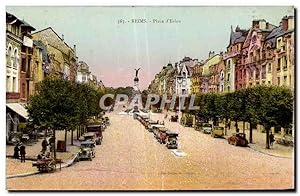 Carte Postale Ancienne Reims Place d'Erlon