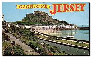 Carte Postale Semi Moderne Glorious Jersey Mont Orgueil Castle & Gorey Harbour Jersey C l