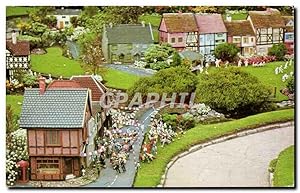 Carte Postale Ancienne The Model Village Great Yarmouth