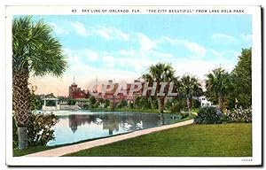Etats Unis - USA - FL - Florida - Skyline of Orlando - The City Beautiful - Froö Lake Eola Park -...