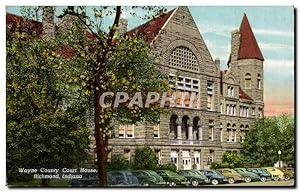 Carte Postale Ancienne Wayne Country Court House Richmond Indiana