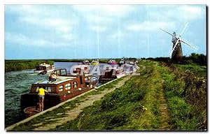 Carte Postale Semi Moderne The river at Stracey Arms Norfolk Broads