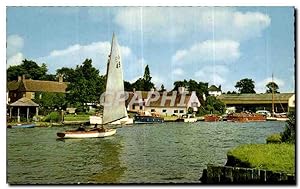 Carte Postale Ancienne The river bure at Horning Norfolk Broads