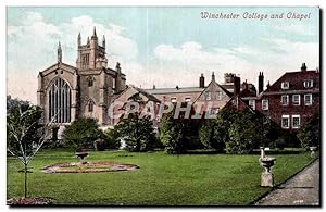 Image du vendeur pour Carte Postale Ancienne Winchester Collage and Chapel mis en vente par CPAPHIL