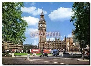 Bild des Verkufers fr Carte Postale Ancienne Big Ben Parliment Square London zum Verkauf von CPAPHIL