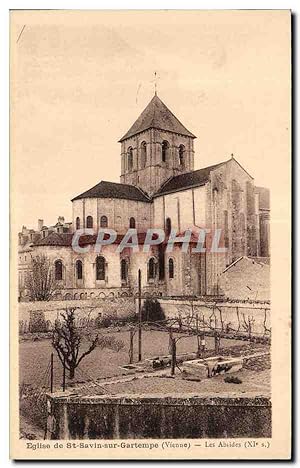 Carte Postale Ancienne St Eglise de st savin sur gartempe (vienne) Les Abries(XI e s)
