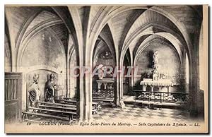 Carte Postale Ancienne Loudun (Vienne) Eglise Saint Pierre du Martray Salle Capitulaire du