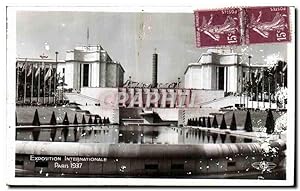 Carte Postale Ancienne Exposition internationale Paris 1937 Les Les bassins du trocadero