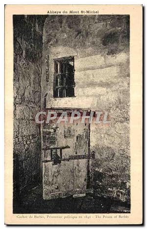 Bild des Verkufers fr Carte Postale Ancienne Cachot de Barbes prisonnier politique en The prison of bardes zum Verkauf von CPAPHIL