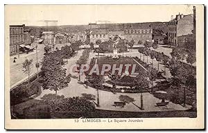 Carte Postale Ancienne Limoges Le Square Jourdan