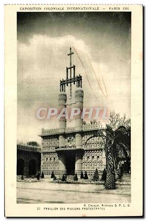 Seller image for Carte Postale Ancienne Exposition coloniale internationale Paris 1931 Pavillon Des Missions Protestantes for sale by CPAPHIL