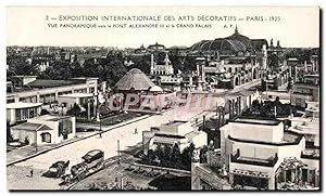 cpa Exposition internationale des arts décoratifs Paris 1925 vue panoramique vers le pont Alexand...