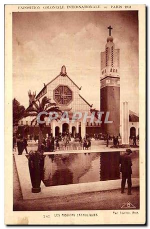Seller image for Carte Postale Ancienne Exposition coloniale internationale Paris 1931 Les Missions Catholiques for sale by CPAPHIL