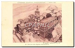 Seller image for Carte Postale Ancienne Exposition coloniale internationale Paris 1931 Pavillon des Missions protestantes for sale by CPAPHIL