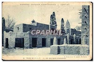 Carte Postale Ancienne - Exposition Coloniale Internationale - Paris 1931 Palais de l'AOF Boutiqu...