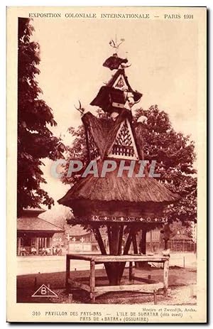 Carte Postale Ancienne - Exposition Coloniale Internationale - Paris 1931 Pavillon des Pays-Bas -...