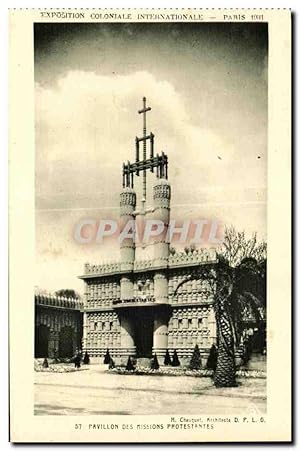 Seller image for Carte Postale Ancienne Exposition Coloniale Internationale Paris 1931 Pavillon des missions protestantes for sale by CPAPHIL