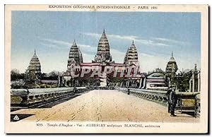 Carte Postale Ancienne - Exposition Coloniale Internationale - Paris 1931 Temple d'Angkor- Vat