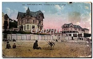 Seller image for Carte Postale Ancienne Saint Pair Sur Mer Saint Le Casino et un coin de la Piage for sale by CPAPHIL
