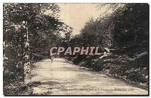 Image du vendeur pour Carte Postale Ancienne Route sous bois entre les noes et la Verrerie (La Madeleine) Loire mis en vente par CPAPHIL