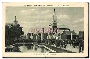 Carte Postale Ancienne Exposition coloniale internationale de Paris 1931 Grande avenue des colonies