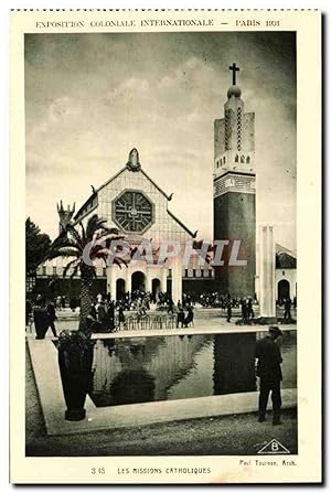 Seller image for Carte Postale Ancienne Exposition Coloniale Internationale Paris 1931 Les Mission Catholiques for sale by CPAPHIL