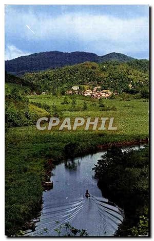 Carte Postale Ancienne Martinique Paysage dans le Sud