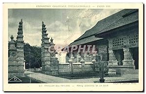 Image du vendeur pour Carte Postale Ancienne - Exposition Coloniale Internationale - Paris 1931 Pavillons des Pays-Bas Porte d'Entre de la Cour mis en vente par CPAPHIL