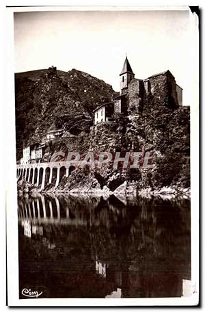 Carte Postale Ancienne pres d' Albi L'église et le viaduc