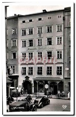 Carte Postale Moderne Autriche Salzburg Mozart 's erste Wirkungassiartte