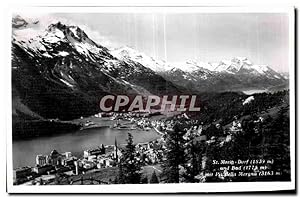 Bild des Verkufers fr Carte Postale Semi Moderne St Moritz Dorf und Bad zum Verkauf von CPAPHIL