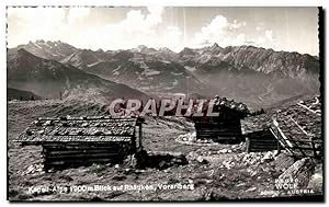 Bild des Verkufers fr Carte Postale Ancienne Kepell Alpe Blick aut Rhatikon Vorarlberg zum Verkauf von CPAPHIL