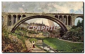 Bild des Verkufers fr Carte Postale Ancienne Luxemborg Pont Adolphe Adolphbrucke zum Verkauf von CPAPHIL