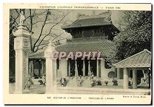 Carte Postale Ancienne Exposition coloniale internationale Paris 1931 Section De L'Indochine Pavi...