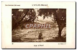 Imagen del vendedor de Carte Postale Ancienne Maroc L'Atlas (Maroc) vue d'Asni a la venta por CPAPHIL