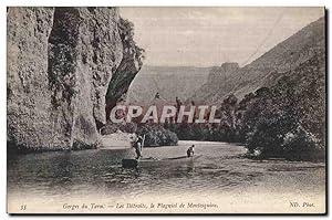 Carte Postale Ancienne Gorges du Tarn Les Detroits le Plagniol de Montesquiou