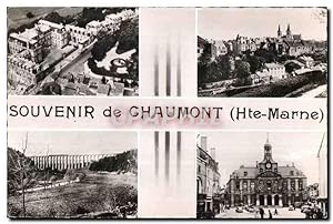 Carte Postale Ancienne Chaumont Souvenir de