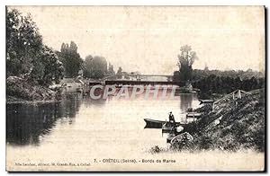 Carte Postale Ancienne Creteil (Seine) Bords de Marne