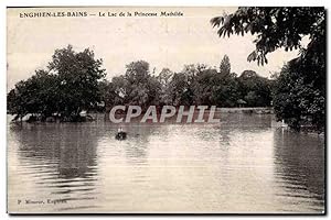 Bild des Verkufers fr Carte Postale Ancienne Enghien Les Bains Le Lac De la Princesse Mathilde zum Verkauf von CPAPHIL